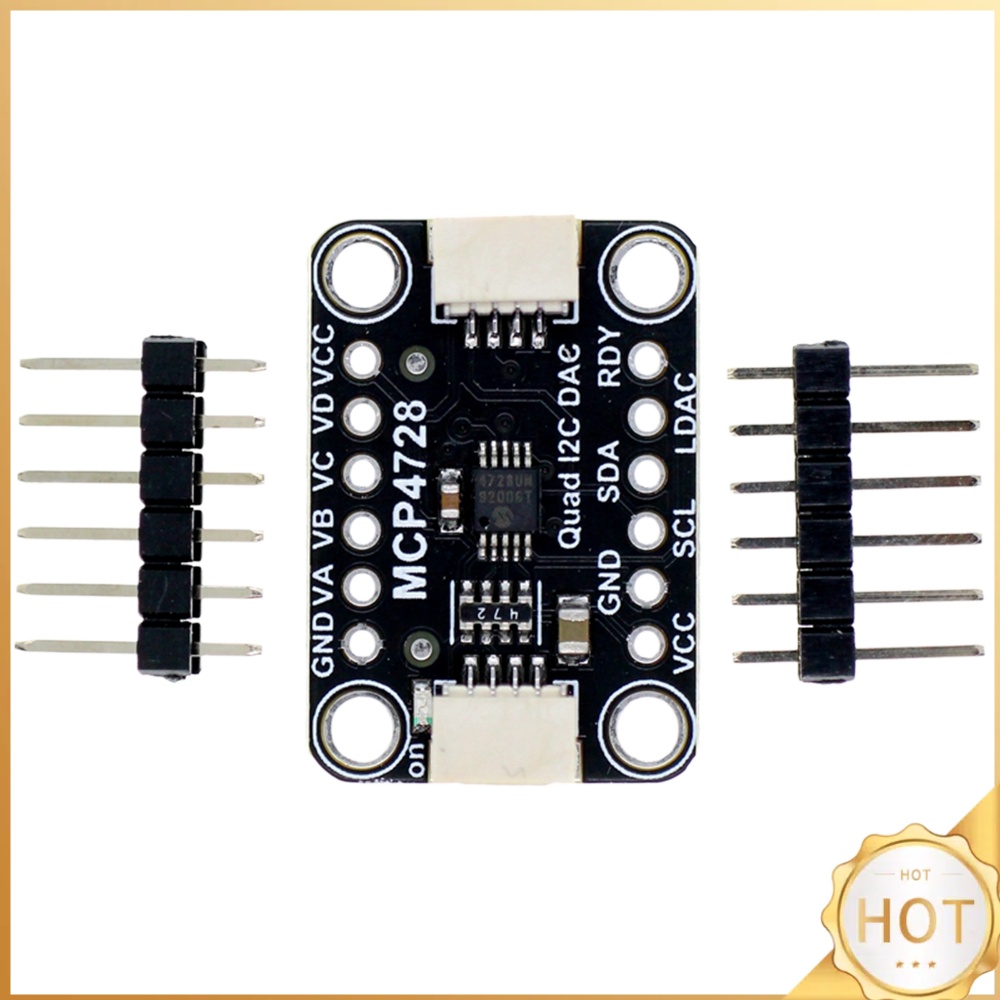 Dac Board - MCP4728 Digitaal naar Analoog Converter Board