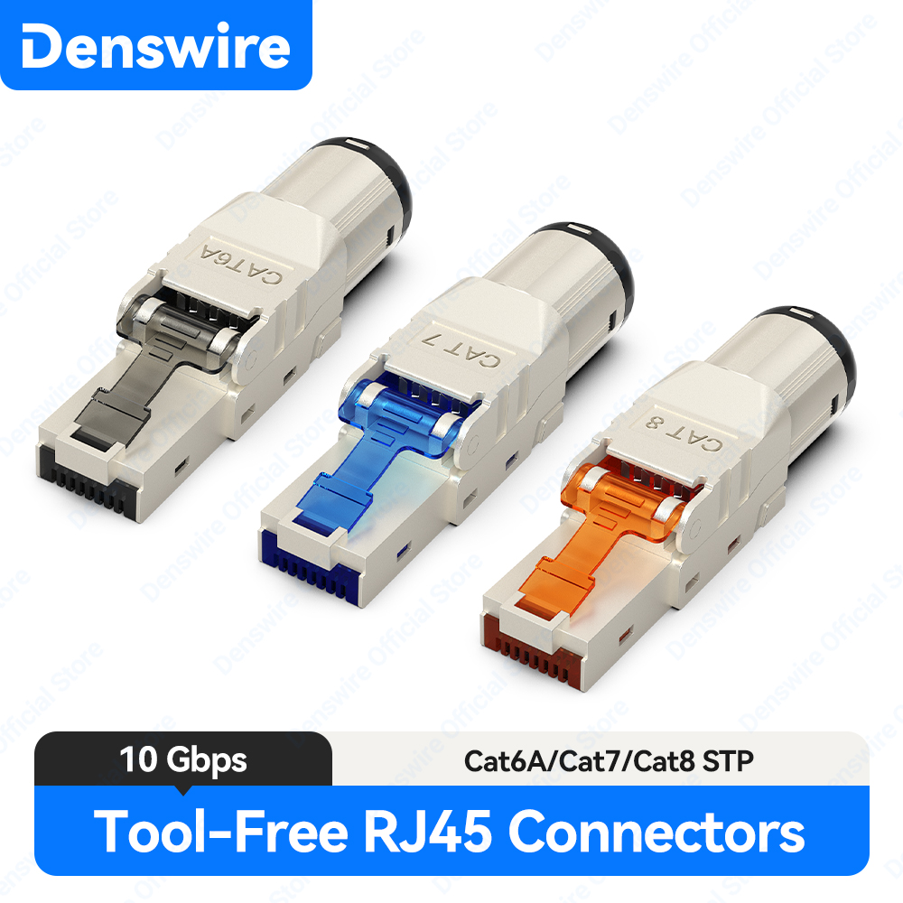 Rj45 Jack - Denswire gereedschapsloze RJ45-connector | Zinklegering STP