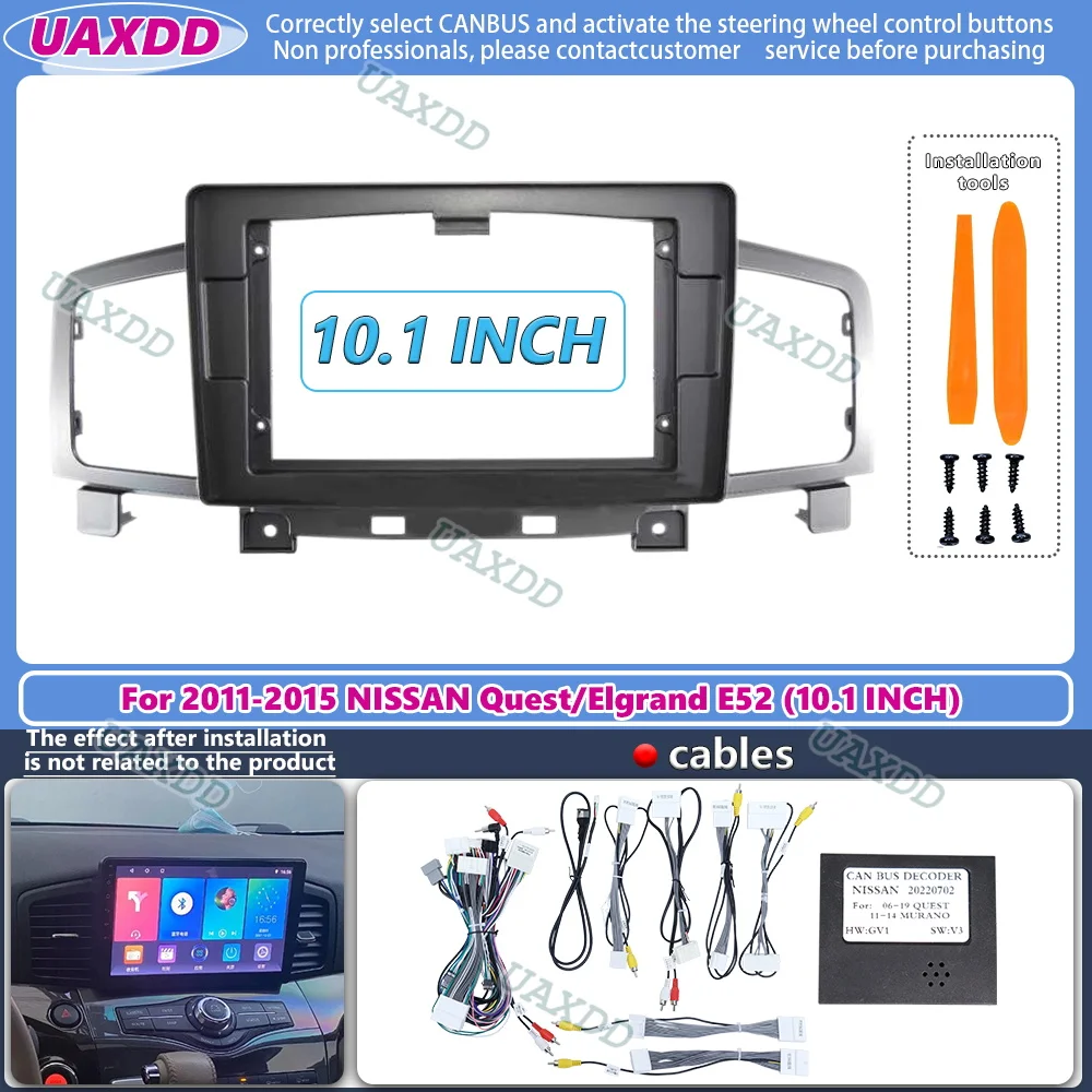 Audio Cable Rca - Autoradio Fascias Frame Voor Nissan Quest