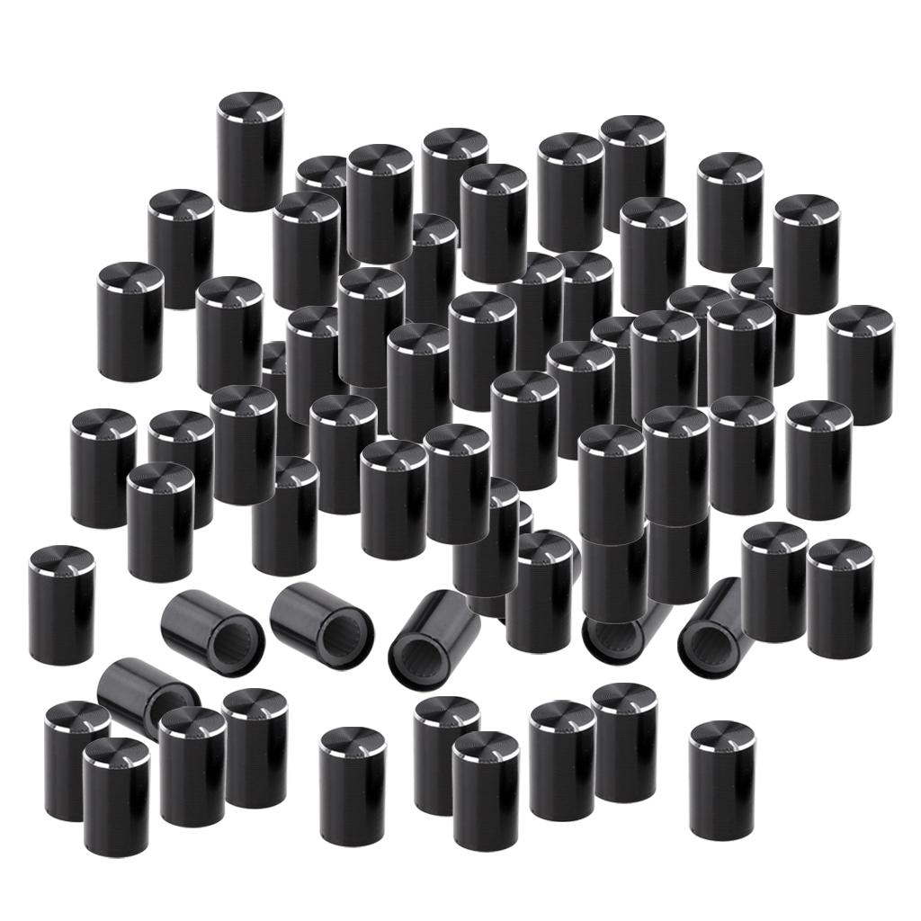 Knob Aluminum - Verstelbare aluminium potentiometerknop 6 mm binnenboring