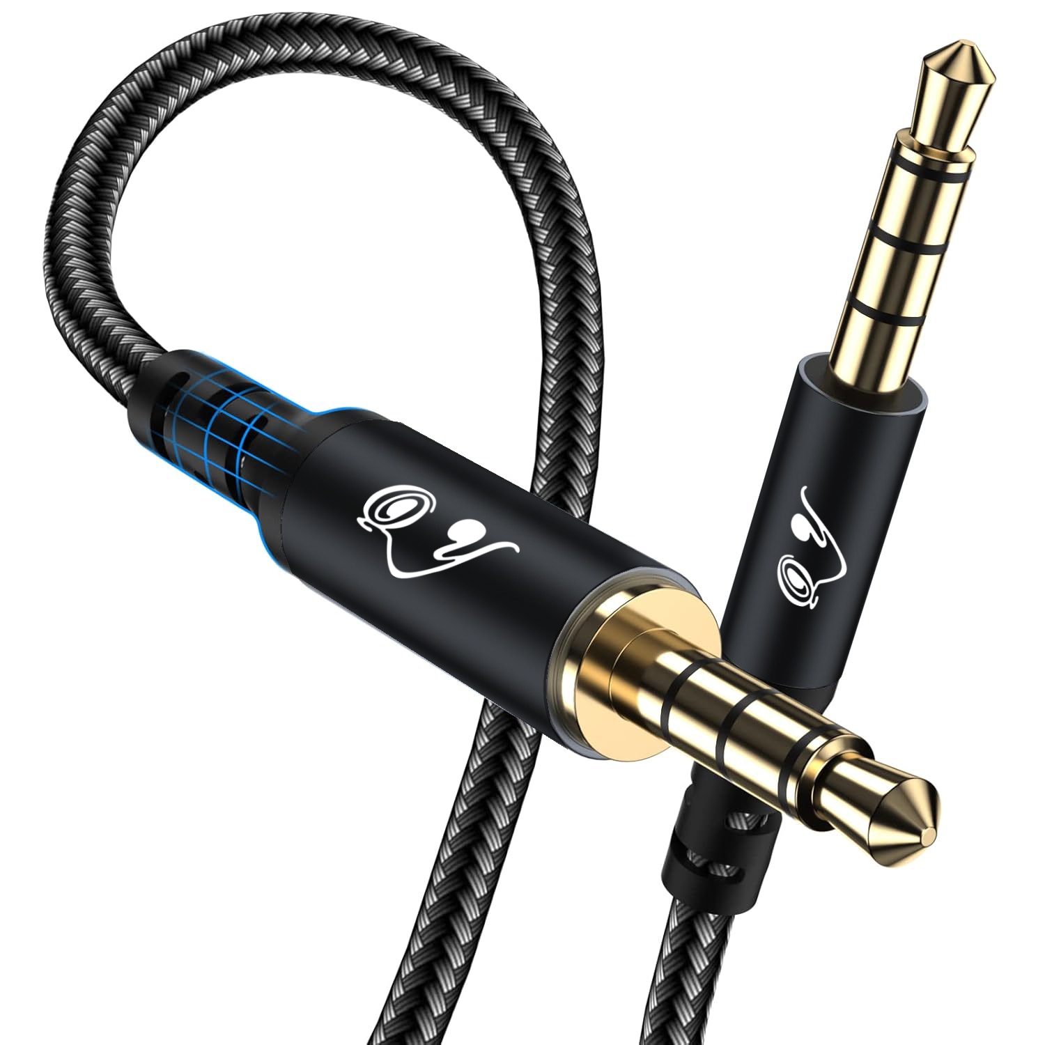Trs Cable - 3,5 mm TRRS AUX audiokabel, mannelijk