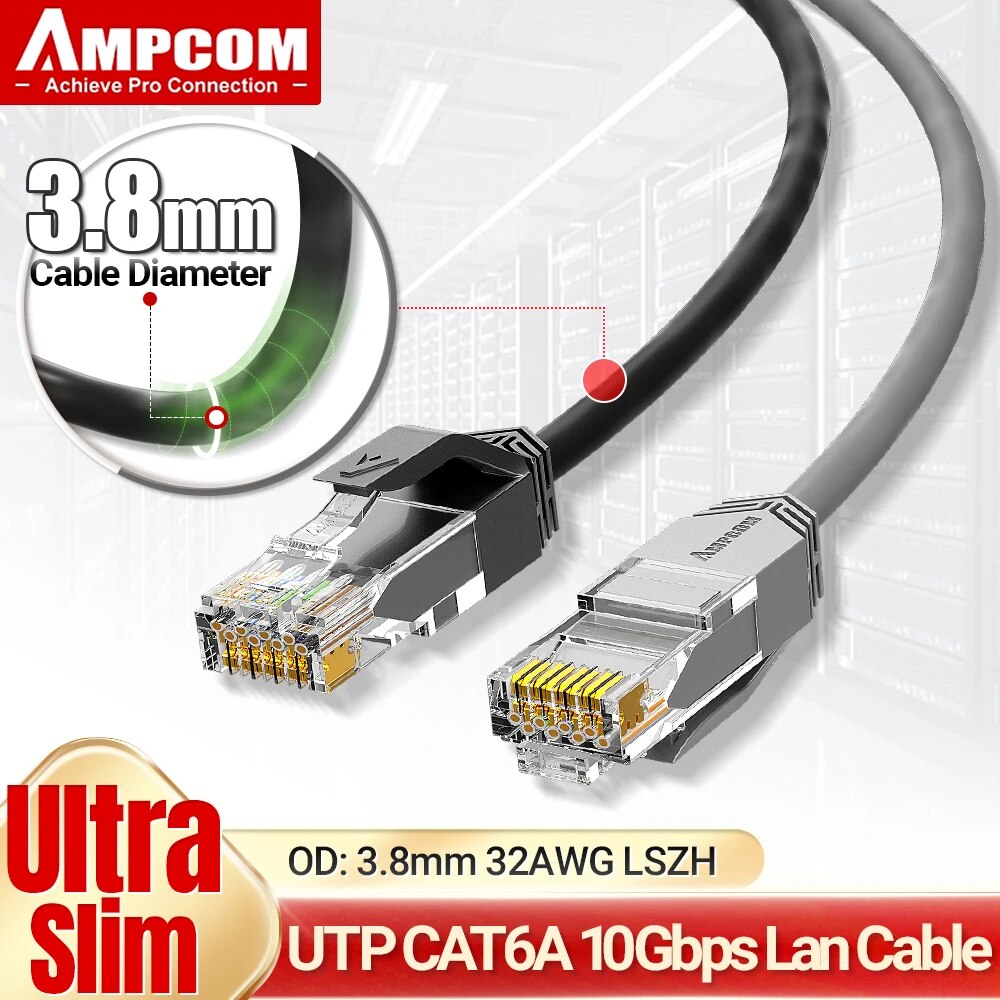 AMPCOM Ultra Slim Cat6a Netwer - Rj45 Jack recensie en prijs