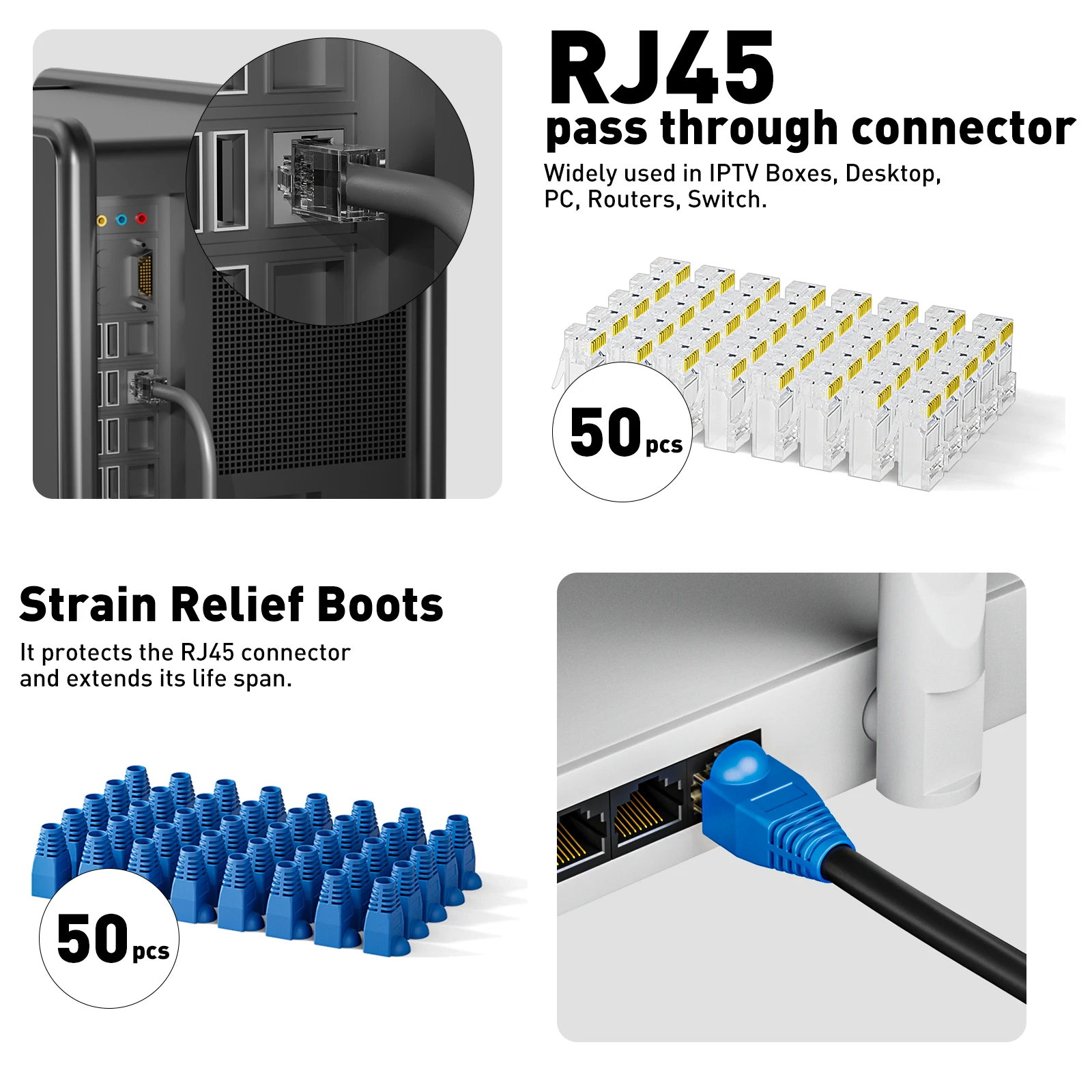 ZoeRax RJ45 CAT6 CAT5E krimpge - Rj45 Jack recensie en prijs