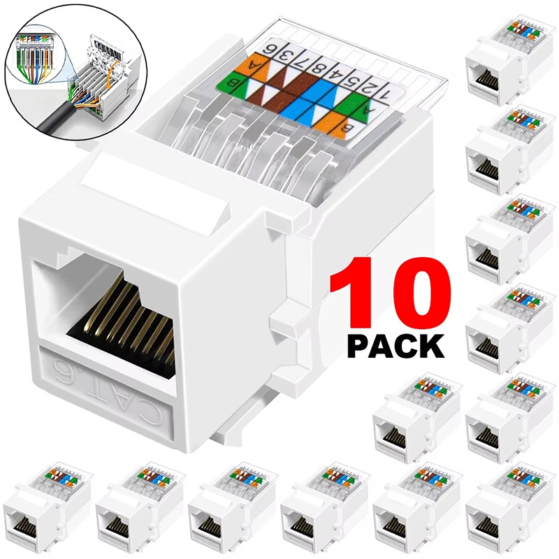 10 stks Cat6 RJ45 Netwerk Modu - Rj45 Jack recensie en prijs