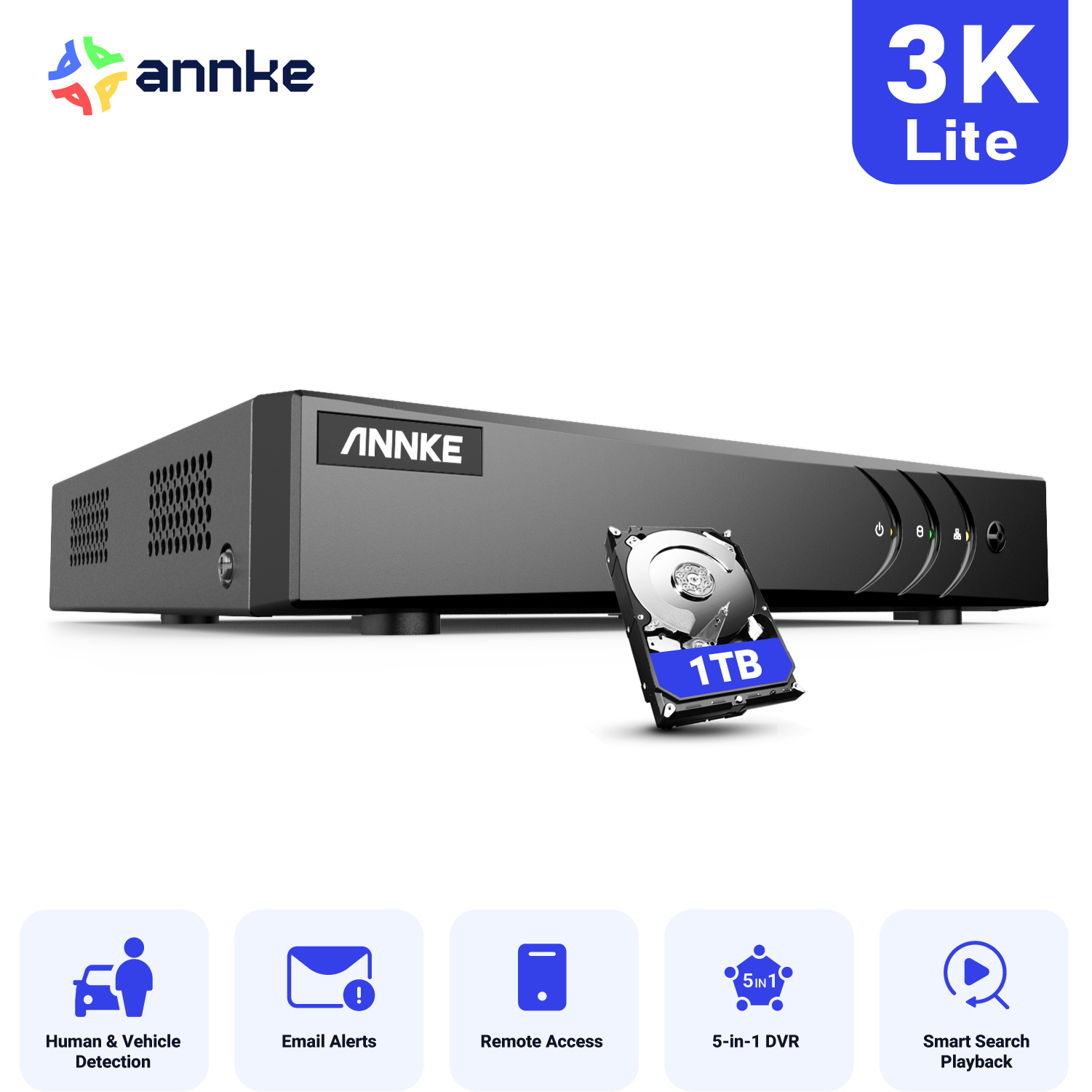 ANNKE 3K 5MP Lite 8CH HD Video - Audio Cable Rca recensie en prijs